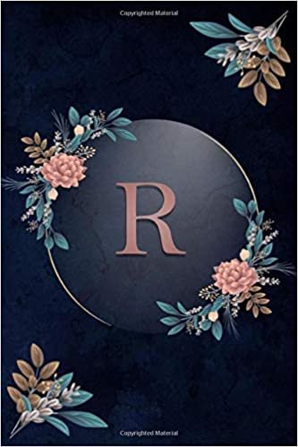 okumak Letter R : Cute Initial Monogram Letter Blue Marble and Pink GOLD: R College Ruled Notebook. Pretty Personalized Medium Lined Journal &amp; Diary for Writing &amp; Note Taking- USA FLAG Print