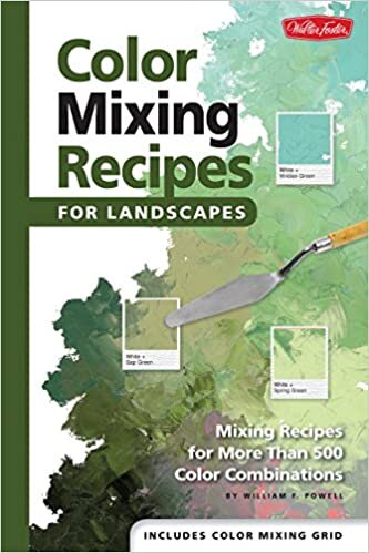 okumak Color Mixing Recipes for Landscapes: Mixing recipes for more than 400 color combinations