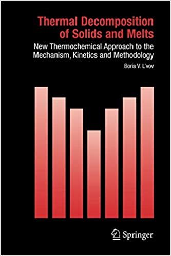 okumak Thermal Decomposition of Solids and Melts : New Thermochemical Approach to the Mechanism, Kinetics and Methodology : 7
