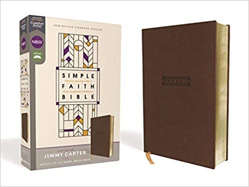 okumak NRSV, Simple Faith Bible, Leathersoft, Brown, Comfort Print: Following Jesus into a Life of Peace, Compassion, and Wholeness