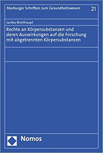 okumak Breithaupt, J: Rechte an Körpersubstanzen