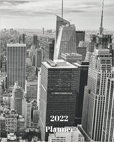 okumak 2022 Planner: New York City Skyline - Monthly Calendar with U.S./UK/ Canadian/Christian/Jewish/Muslim Holidays– Calendar in Review/Notes 8 x 10 in.-New York City Manhattan