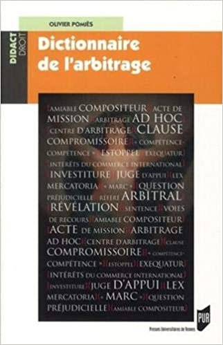 okumak Dictionnaire de l&#39;arbitrage (Didact Droit)