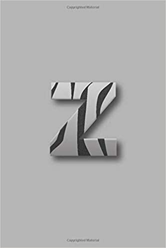 okumak Z: Animal Z initial Alphabet Monogram Notebook, Zebra letter monogrammed, Blank lined Journal &amp; Diary for Writing &amp; Note Taking for Kids, Girls, ... Men, Coworker Size 6x9 Matte Finish Cover.