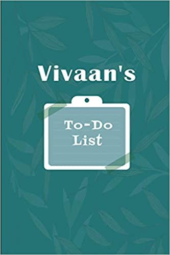 okumak Vivaan&#39;s To˗Do list: Checklist Notebook | Daily Planner Undated Time Management Notebook