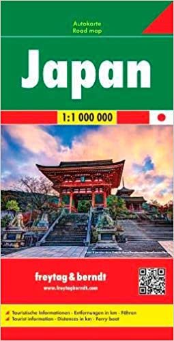 okumak Japan f&amp;b (+r): Wegenkaart 1:1 000 000