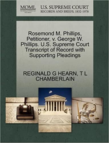 okumak Rosemond M. Phillips, Petitioner, v. George W. Phillips. U.S. Supreme Court Transcript of Record with Supporting Pleadings