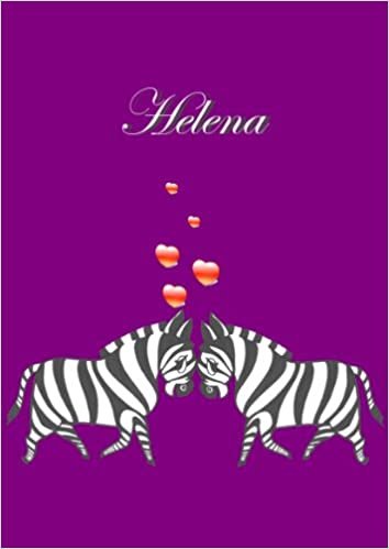 okumak Malbuch / Notizbuch / Tagebuch - Helena: A4, Zebra, blanko