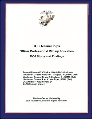 okumak U.S. Marine Corps Officer Professional Military Education- 2006 Study and Findings