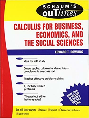 okumak Schaum&#39;s Outline of Calculus for Business, Economics, and The Social Sciences