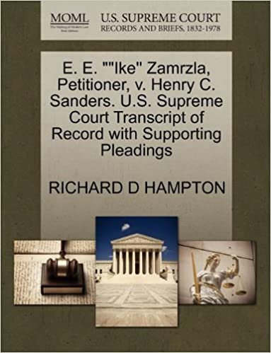 okumak E. E. &quot;&quot;Ike&#39;&#39; Zamrzla, Petitioner, v. Henry C. Sanders. U.S. Supreme Court Transcript of Record with Supporting Pleadings