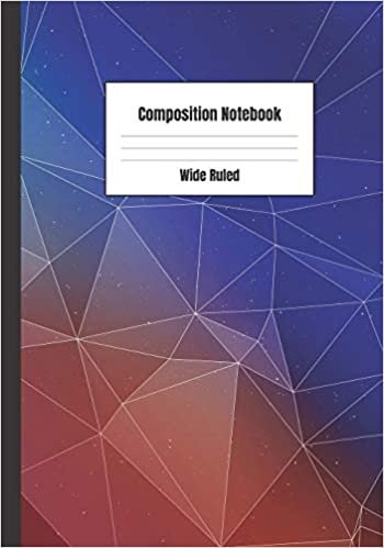 Composition Notebook: Color Polygonal Abstract Theme