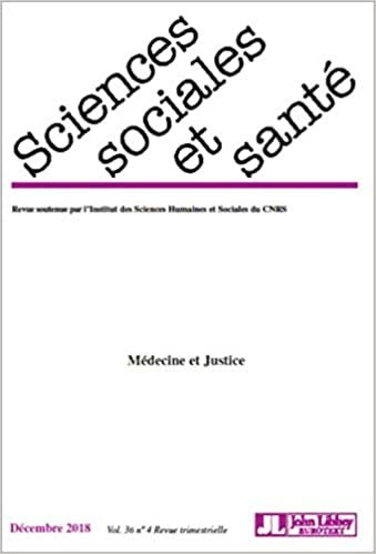 okumak Revue Sciences Sociales et Santé - Décembre 2018 - Vol. 36 - N°4: Médecine et justice