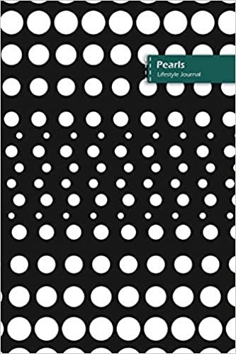 Pearls Lifestyle Journal, Blank Write-in Notebook, Dotted Lines, Wide Ruled, Size (A5) 6 x 9 In (White)