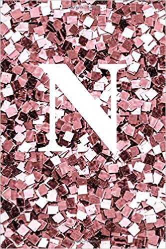 okumak N notebook: Sequin pink notebook, Monogram notebook/journal. letter N personalized notebook/journal/dairies for writing and taking notes .notebook for ... for girls .glossy finish 6×9 inches 120 pages