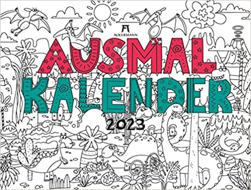 Ausmalkalender im Großformat 2023