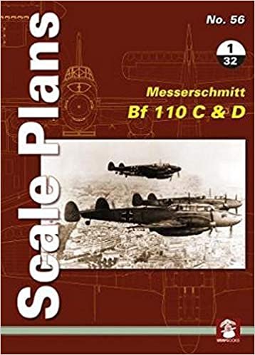 okumak Scale Plans No. 56: Messerschmitt Bf 110 C &amp; D 1/32 (Scale Pans)
