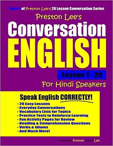 okumak Preston Lee&#39;s Conversation English For Hindi Speakers Lesson 1 - 20