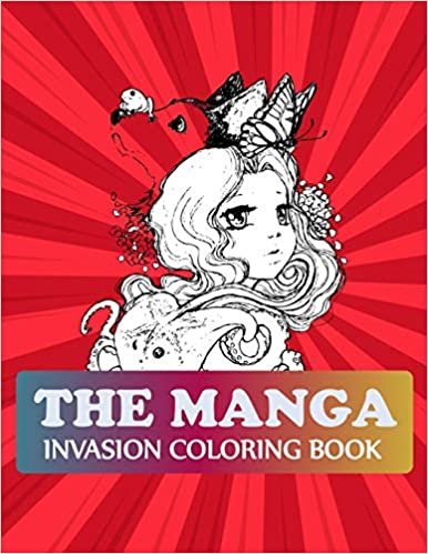 okumak The Manga Invasion Coloring Book: Pop Manga Cute and Creepy Coloring Book