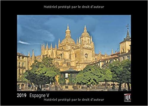 okumak Espagne V 2019 - Édition noire - Calendrier mural Timokrates, calendrier photo, calendrier photo - DIN A4 (30 x 21 cm)