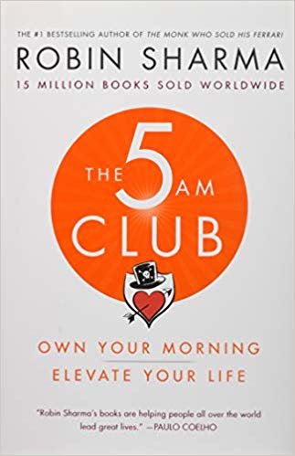 كتاب "نادي الخامسة صباح:  ابدأ صباحك بنشاط  وارتق بحياتك."