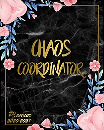 okumak Chaos Coordinator 2020-2021 Planner: Two Year Pretty Floral Weekly &amp; Daily Schedule Agenda with Inspirational Quotes | Dark Marble &amp; Gold 2 Year ... To-Do’s, U.S. Holidays, Vision Board &amp; Notes
