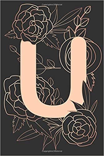 okumak U: Cute letter 6x9 college ruled notebook. Pretty Personalized Medium Lined Journal &amp; Diary for Writing &amp; Note Taking for Girls Women and children