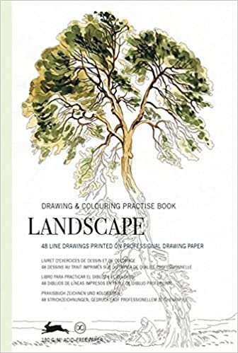 okumak Landscape: Drawing &amp; Colouring Practise Book: drawing &amp; colouring practice book (PEPIN Drawing &amp; Colouring Practise Books)