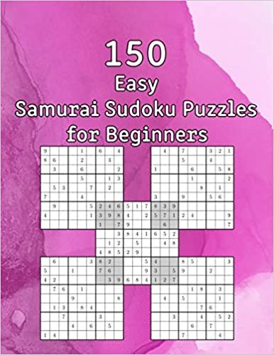 okumak 150 Easy Samurai Sudoku Puzzles for Beginners: Sudoku Book with Solutions | also perfect as a Gift for agers, Adults, Grandparents and Seniors