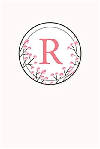 okumak R: 110 College-Ruled Pages | Monogram Journal and Notebook with a Classic Light Pink Background of Vintage Floral Watercolor Design | Personalized ... Journal | Monogramed Composition Notebook