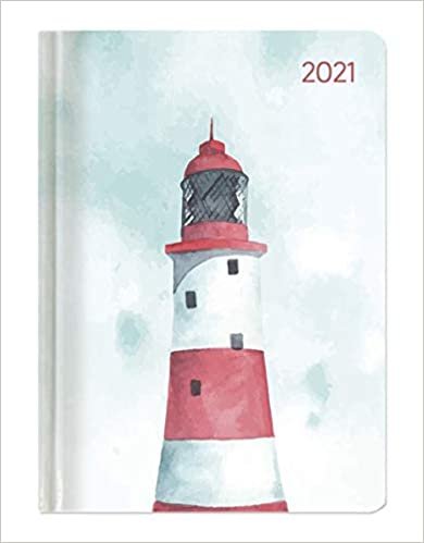 okumak Ladytimer Pastel Lighthouse 2021 - Leuchtturm - Taschenkalender A6 (11x15 cm) - Weekly - 192 Seiten - Notiz-Buch - Termin-Planer - Alpha Edition