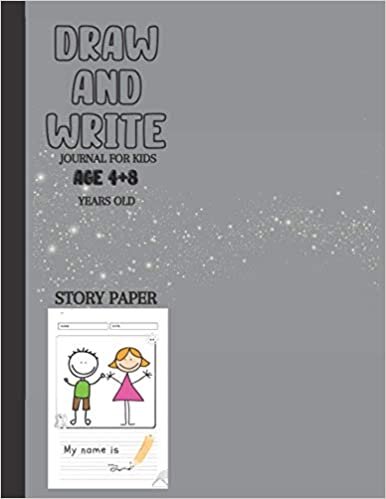 okumak Draw and Write: Extra Drawing Space Journal for Kids Age 4-8 Years Old With Dotted Midline Story Paper Notebook Grades K-2