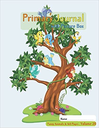 okumak Primary Journal with picture box: Half page ruled, Grades K-2, Picture story block, (Volume 20) of funny animals &amp;160 pages series; Improve creative ... 7.44 x 9.69 Inches ,160 pages (80 Sheets)