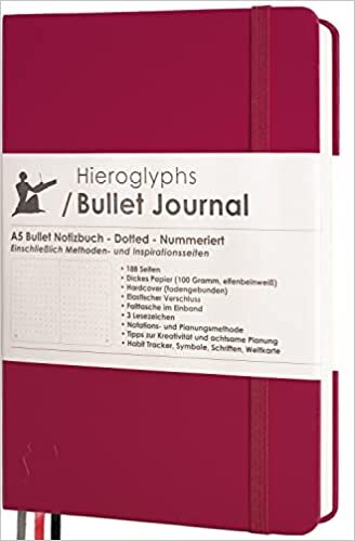 okumak Bullet Journal - Noktalı Not Defteri A5 - Sistemli - 189 Numaralı Sayfa, Katlanır Çanta, 3 Okuma İşareti, Kilit Lastikli - 100 g/m² Kağıt - Hiyoglifs