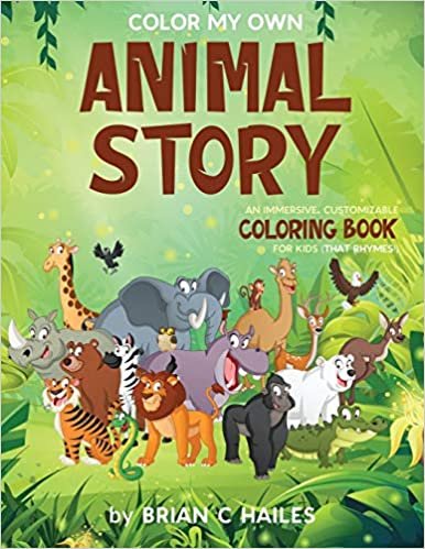 okumak Color My Own Animal Story: An Immersive, Customizable Coloring Book for Kids (That Rhymes!): 13