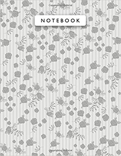 okumak Notebook Baby Powder Color Mini Vintage Rose Flowers Small Lines Patterns Cover Lined Journal: A4, 8.5 x 11 inch, Journal, Monthly, Planning, Work List, 110 Pages, Wedding, 21.59 x 27.94 cm, College