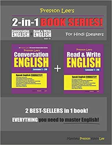 okumak Preston Lee’s 2-in-1 Book Series! Conversation English &amp; Read &amp; Write English Lesson 1 – 20 For Hindi Speakers