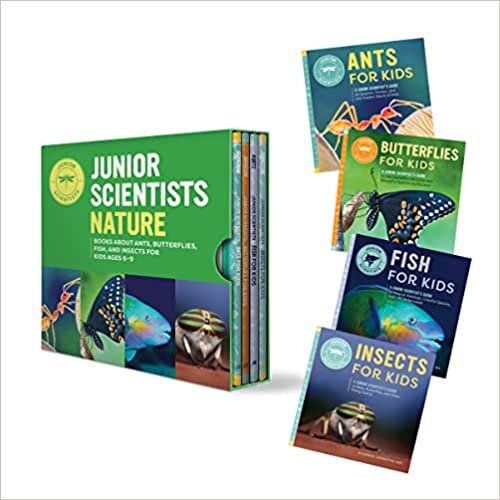 Junior Scientists Nature 4 Book Box Set: Books About Ants, Butterflies, Fish, and Insects for Kids Ages 6-9