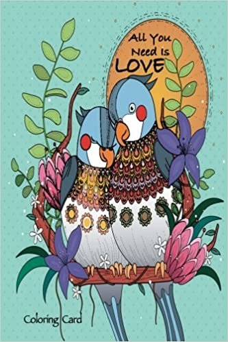 okumak All You Need Is Love Coloring Card