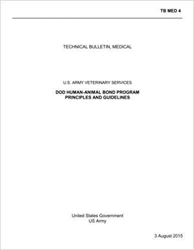okumak Technical Bulletin, Medical DOD Human-Animal Bond Program Principles and Guidelines U.S. ARMY VETERINARY SERVICES 3 August 2015