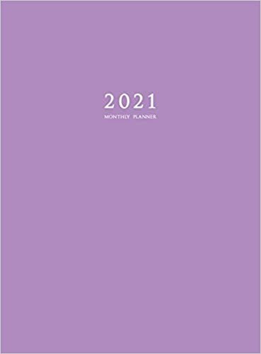 okumak 2021 Monthly Planner: 2021 Planner Monthly 8.5 x 11 with Purple Cover (Hardcover)
