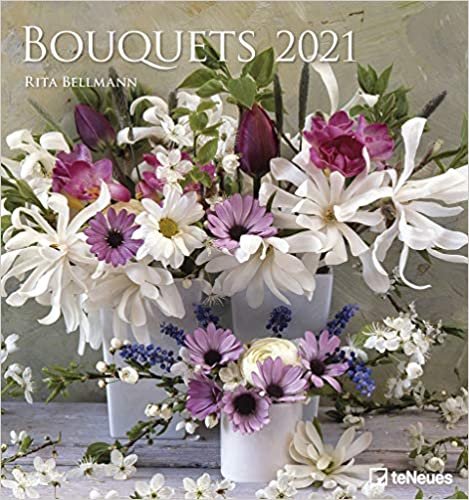 okumak Bouquets 2021 - Foto-Kalender - Wand-Kalender - 45x48 - Blumen-Kalender