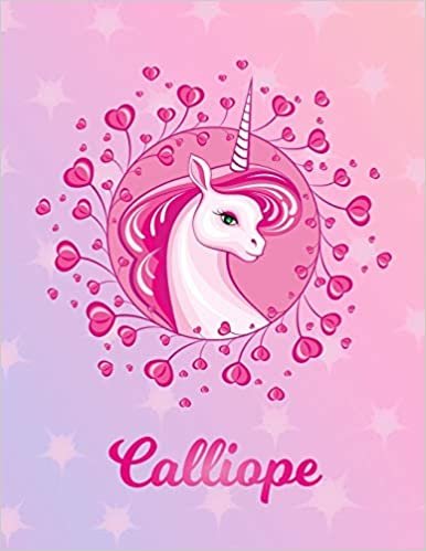 okumak Calliope: Unicorn Sheet Music Note Manuscript Notebook Paper | Magical Horse Personalized Letter D Initial Custom First Name Cover | Musician Composer ... Notepad Notation Guide | Compose Write Songs