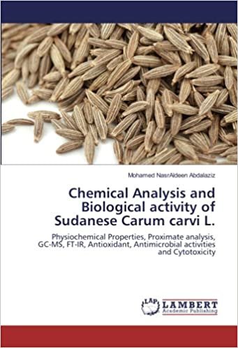 okumak Chemical Analysis and Biological activity of Sudanese Carum carvi L.: Physiochemical Properties, Proximate analysis, GC-MS, FT-IR, Antioxidant, Antimicrobial activities and Cytotoxicity