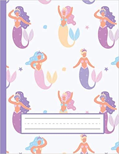 okumak Pastel Colored Mermaids - Mermaid Primary Story Journal To Write And Draw For Grades K-2 Kids: Standard Size, Dotted Midline, Blank Handwriting Practice Paper With Picture Space For Girls, Boys
