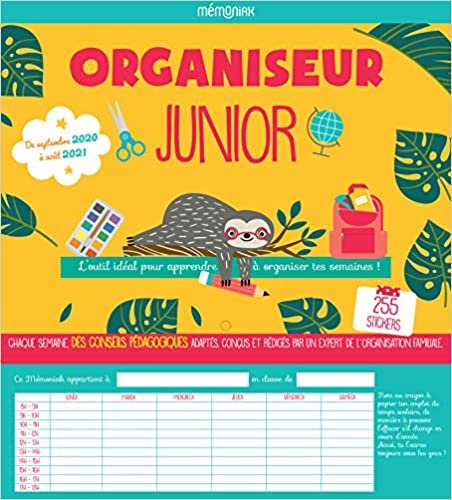 okumak Organiseur Junior Mémoniak 2020-2021 (CALENDRIERS ENFANTS MEMONIAK)