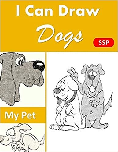 okumak I Can Draw Dogs: Fun Animal Drawing and sketchbook combined 100 pages 8&quot;x11&quot;