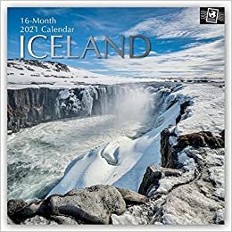 okumak Iceland - Island 2021 - 16-Monatskalender: Original The Gifted Stationery Co. Ltd [Mehrsprachig] [Kalender] (Wall-Kalender)