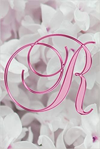 okumak R Journal: A Monogram R Initial Capital Letter Notebook For Writing And Notes: Great Personalized Gift For All First, Middle, Or Last Names (Pink Gold Lilac Flower Floral Print)