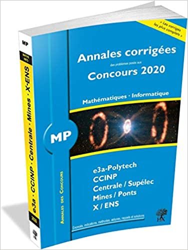 okumak Annales corrigées Concours 2020 - MP Mathématiuqes - Informatique